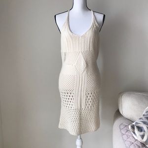[LF] Knitted Creme Coverup Dress